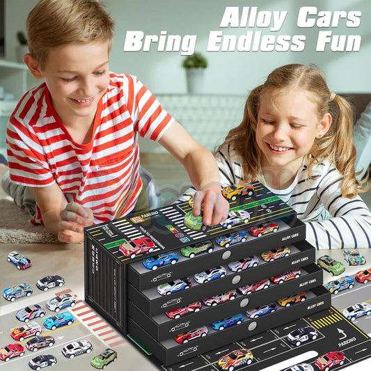 48 Pcs Pull Back Car Set for Kids