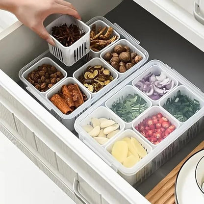 6-Grid Fridge Storage Box