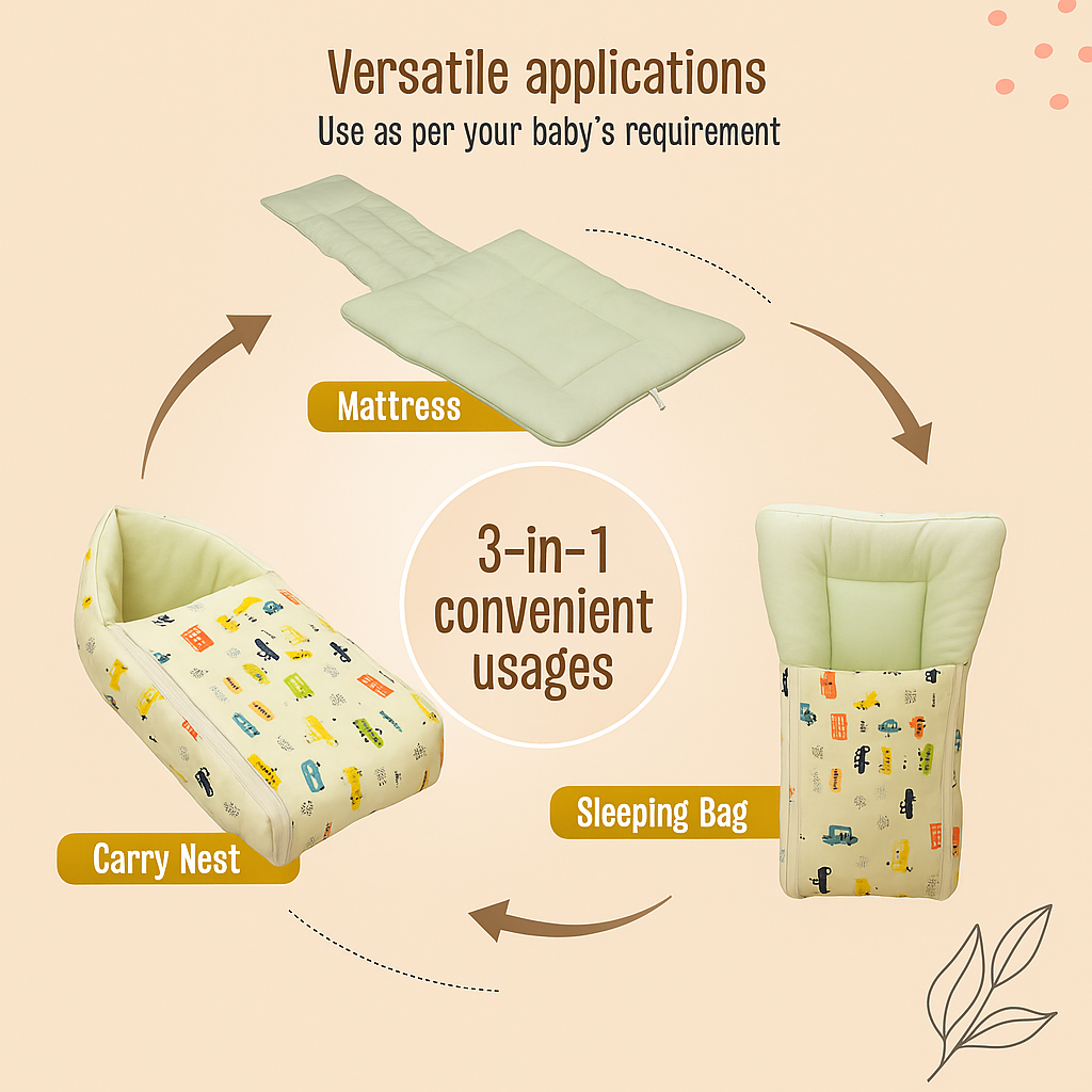 3-in-1 Baby Sleeping Bag