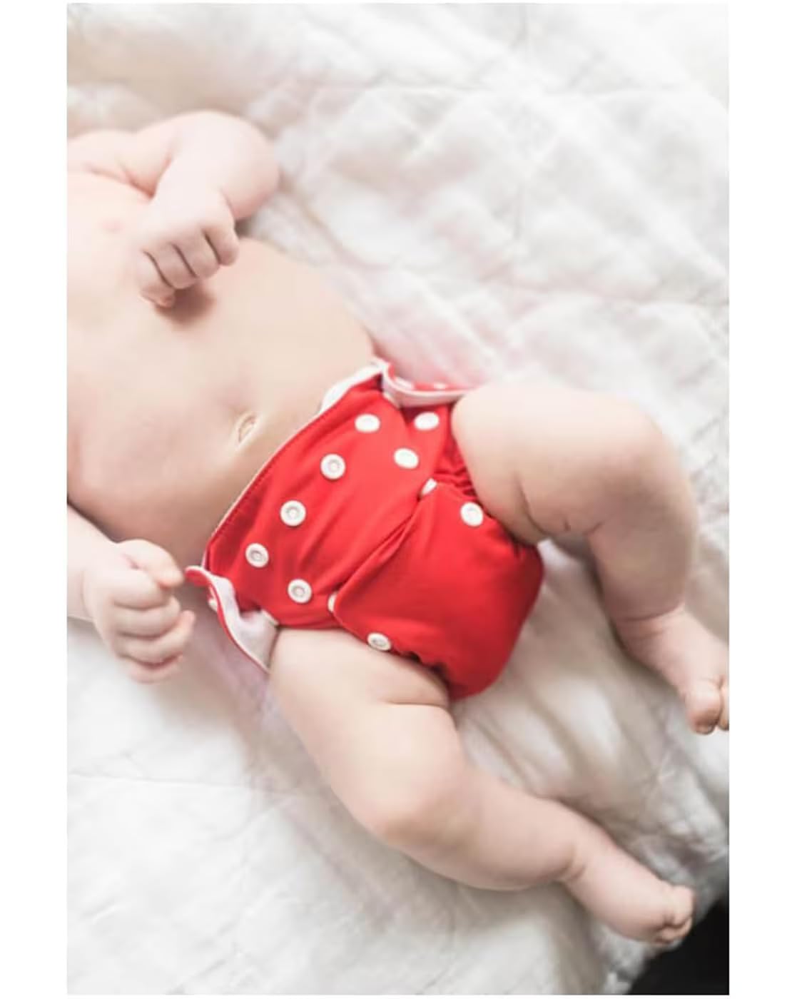 Adjustable Plain Reusable Cloth Diapers for Babies (3-15 kg)