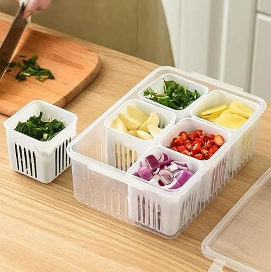 6-Grid Fridge Storage Box