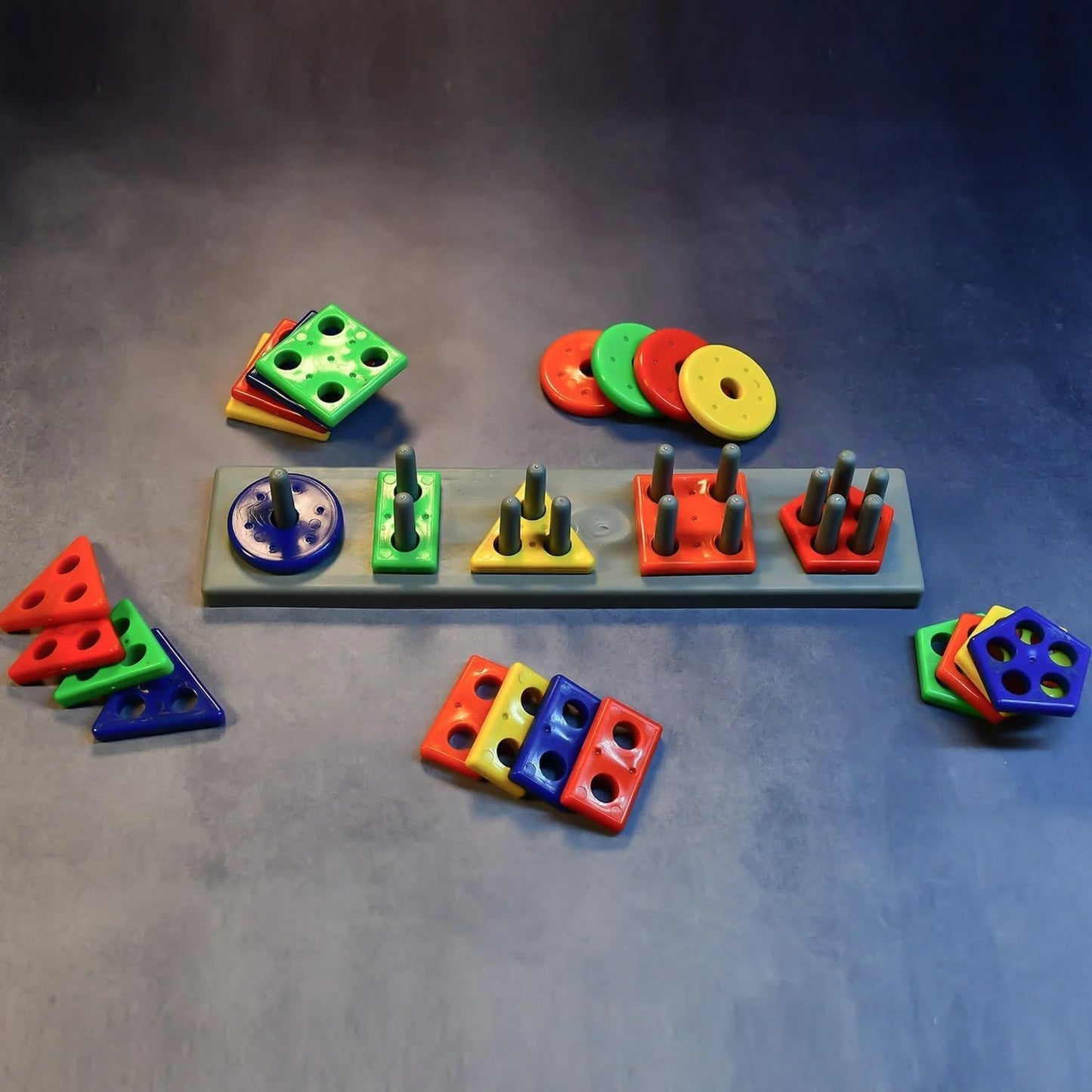 Geometric Shape Sorting & Stacking Toy for Kids