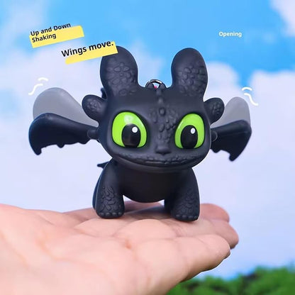 Toothless Night Fury Dragon Keychain