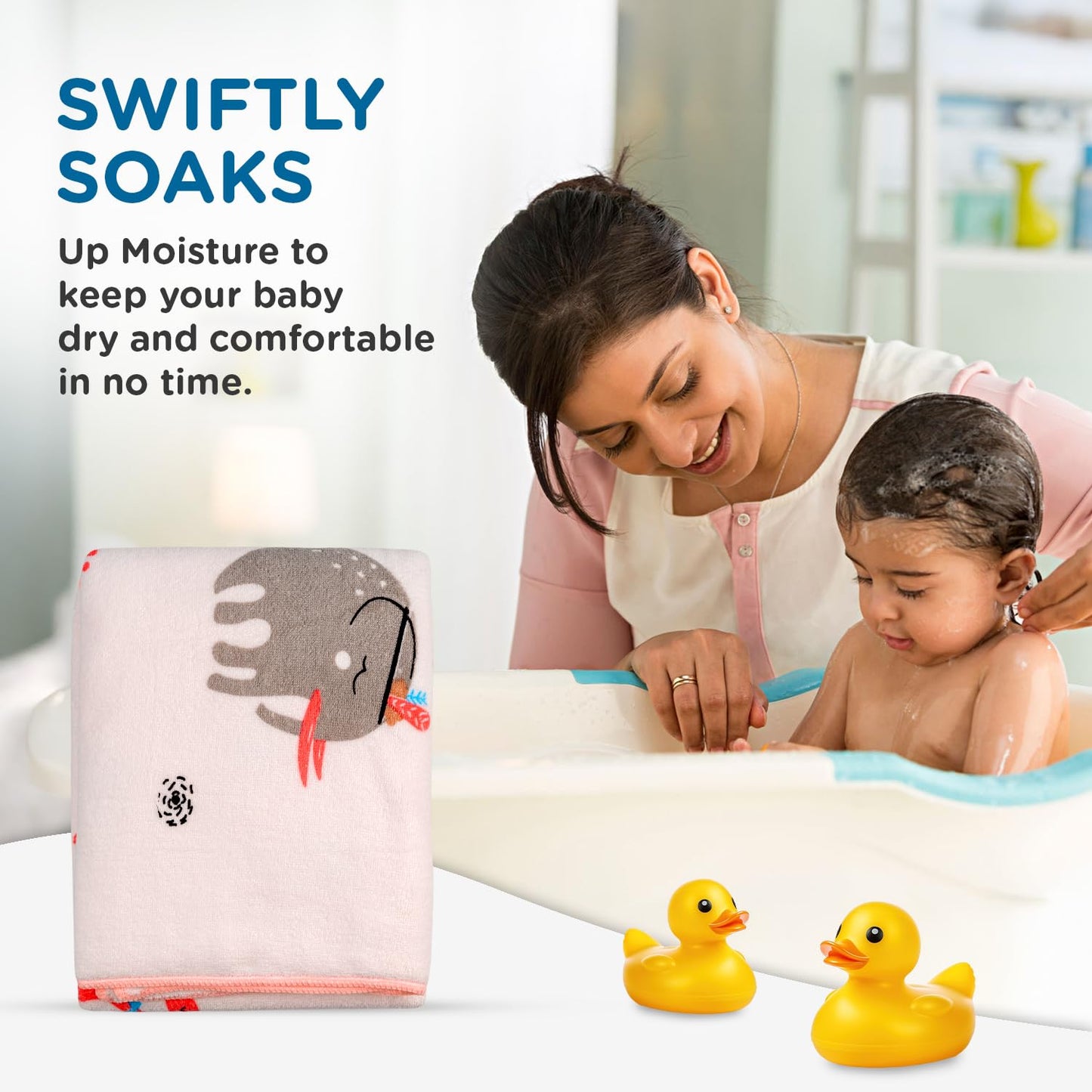 Ultra-Soft Microfiber Baby Bath Towel