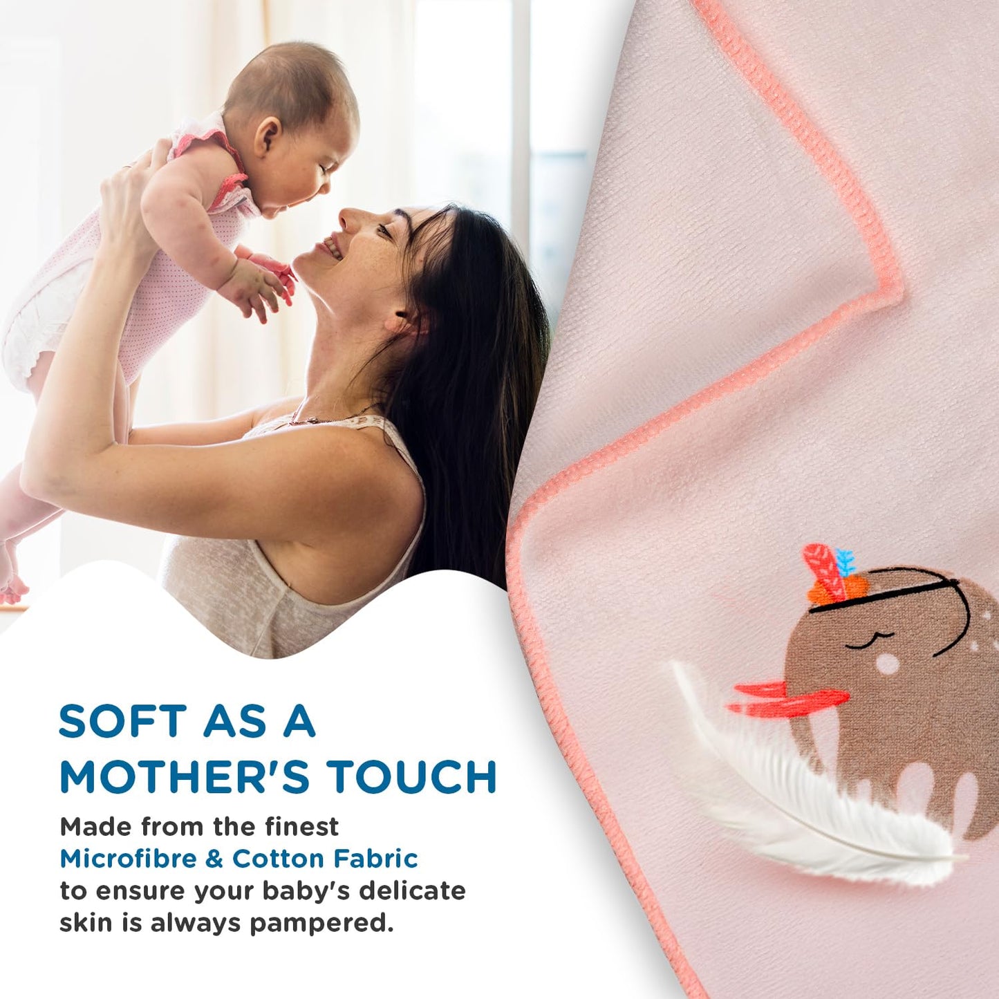 Ultra-Soft Microfiber Baby Bath Towel
