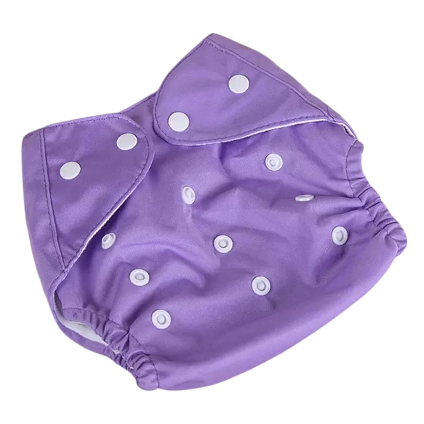 Adjustable Plain Reusable Cloth Diapers for Babies (3-15 kg)