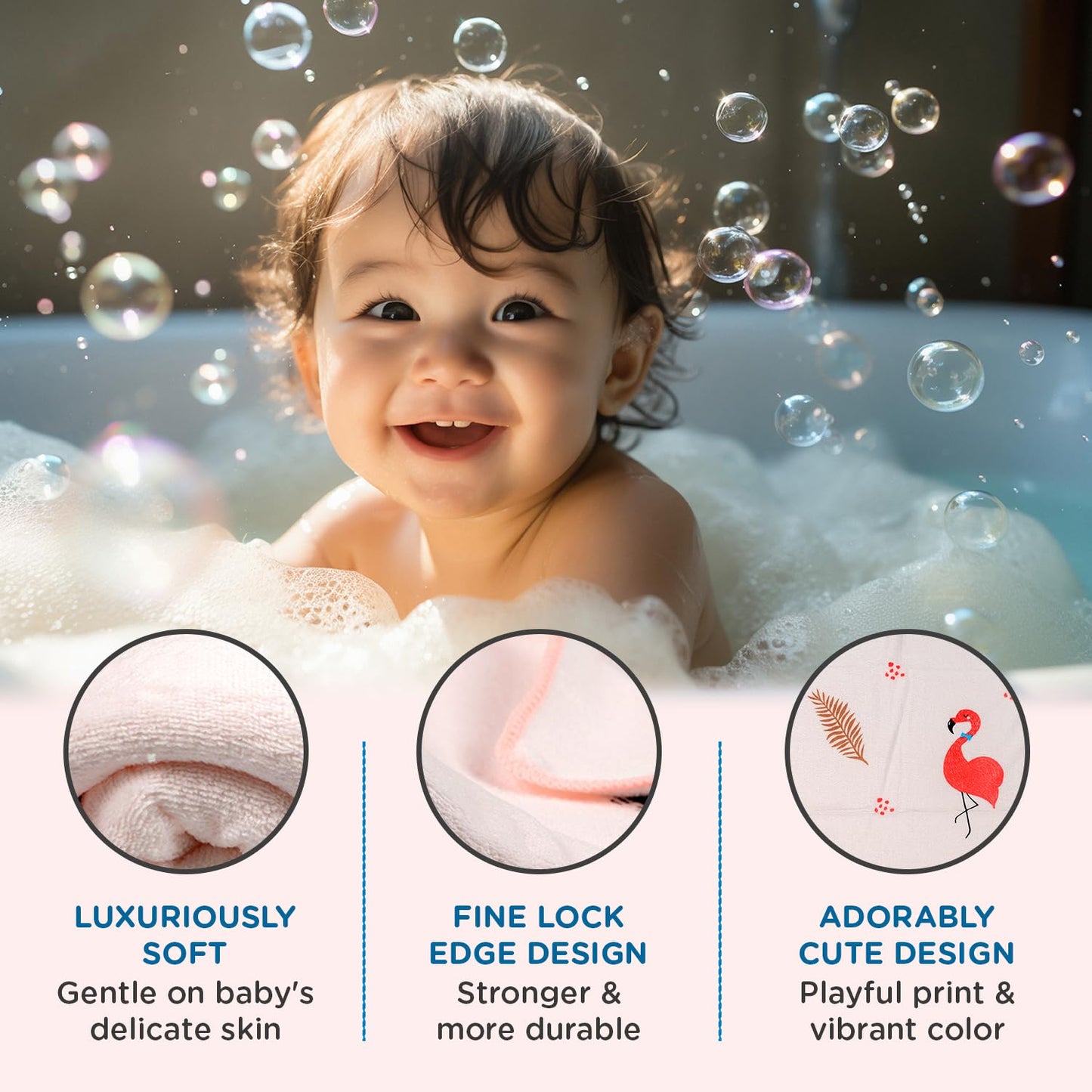 Ultra-Soft Microfiber Baby Bath Towel