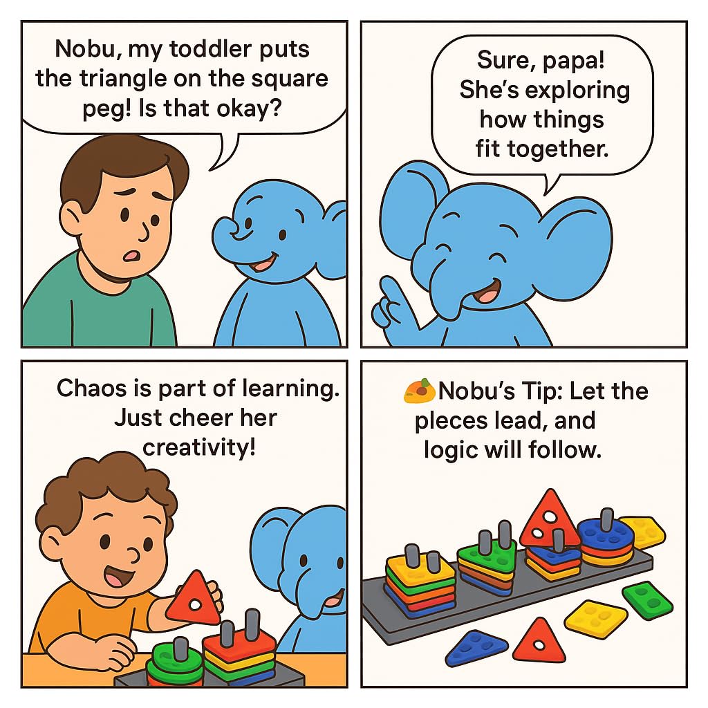 Geometric Shape Sorting & Stacking Toy for Kids