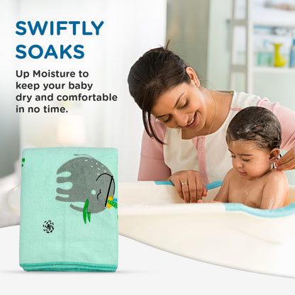 Ultra-Soft Microfiber Baby Bath Towel