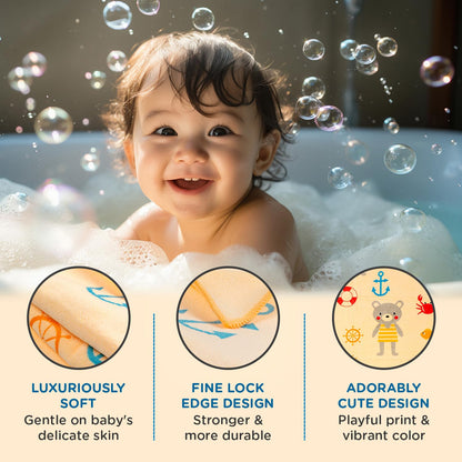 Ultra-Soft Microfiber Baby Bath Towel