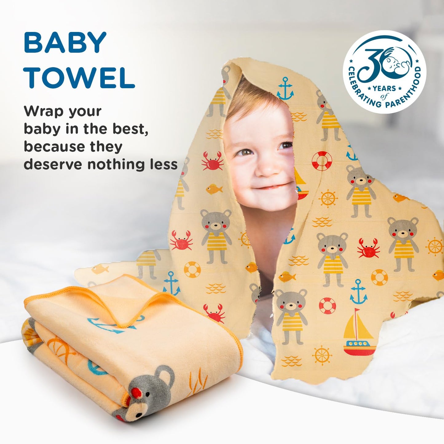 Ultra-Soft Microfiber Baby Bath Towel