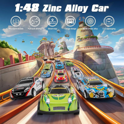 48 Pcs Pull Back Car Set for Kids