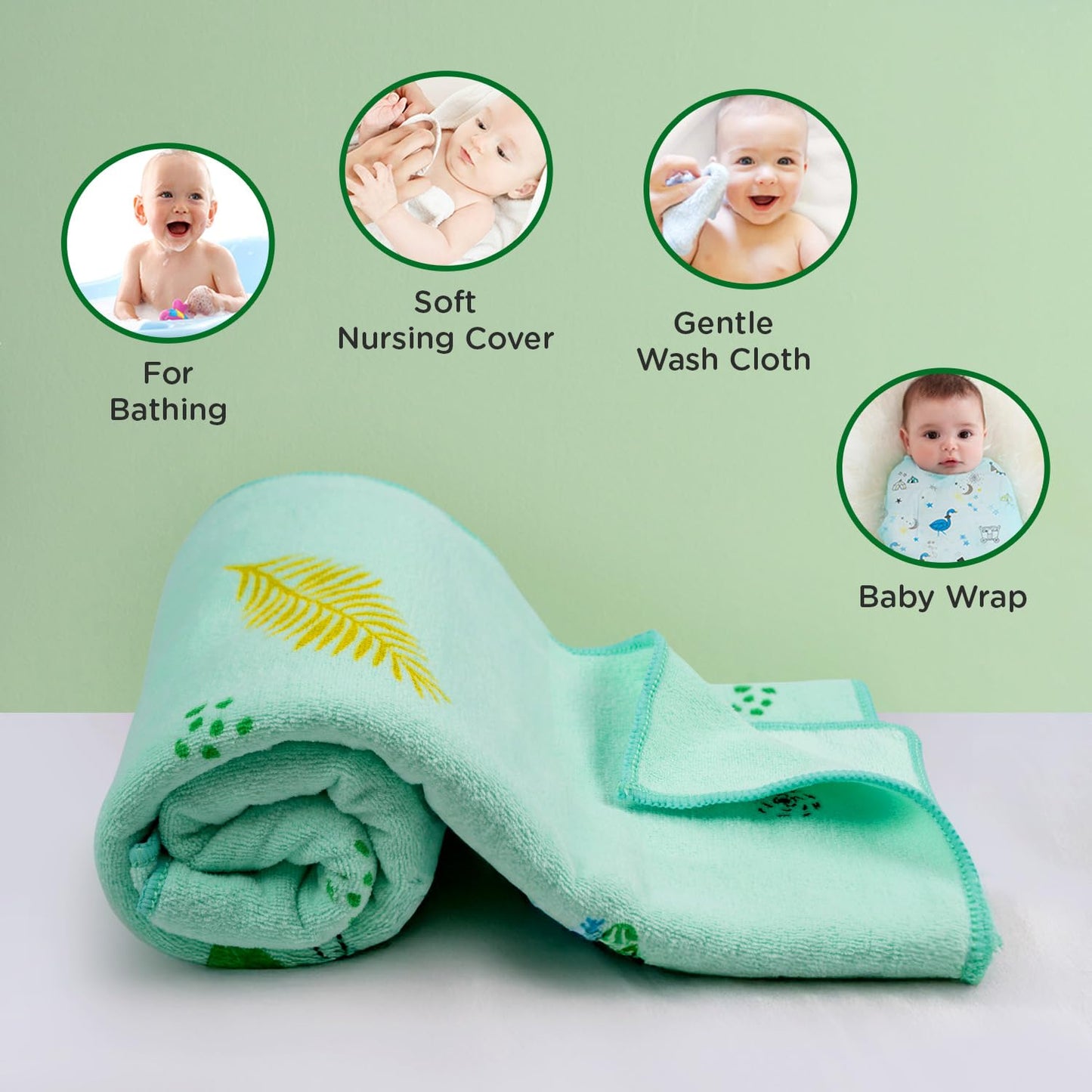 Ultra-Soft Microfiber Baby Bath Towel