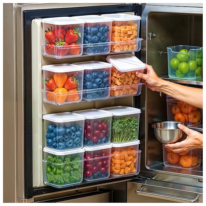 Fridge Organizer Containers – Pack of 6