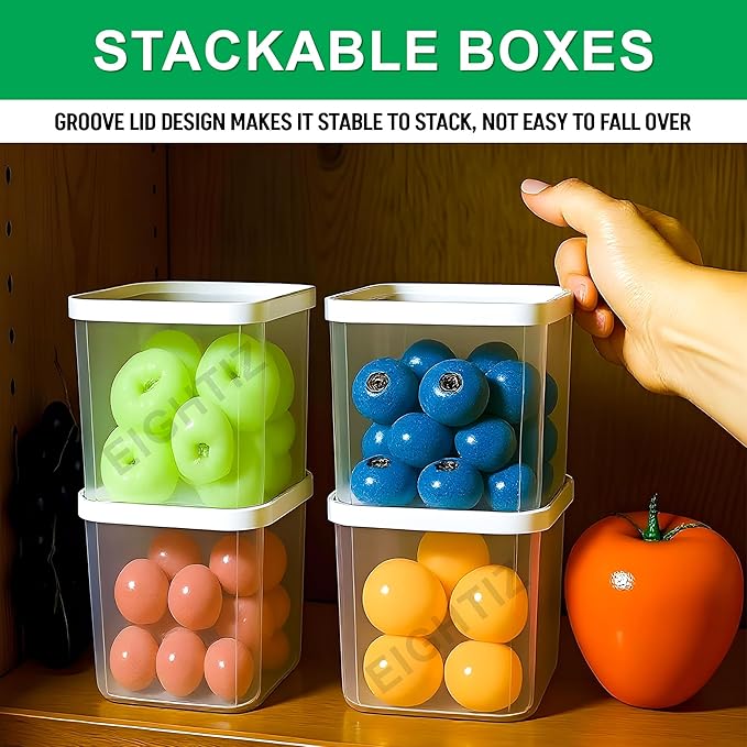 Fridge Organizer Containers – Pack of 6