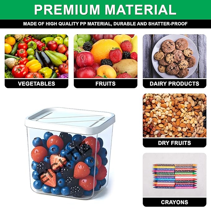 Fridge Organizer Containers – Pack of 6