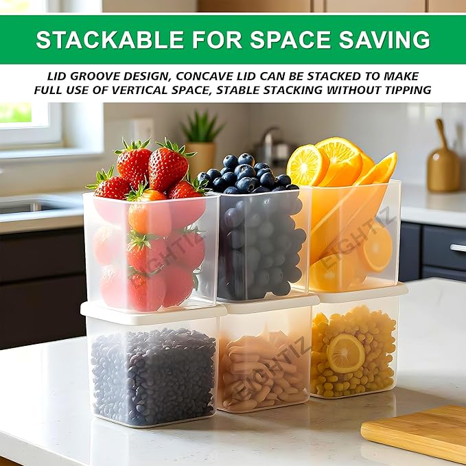 Fridge Organizer Containers – Pack of 6