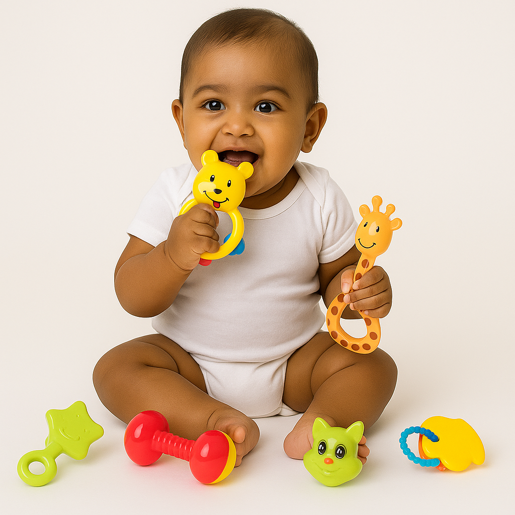 Baby Rattle Toy Set for Newborns (Pack of 8)