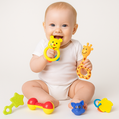 Baby Rattle Toy Set for Newborns (Pack of 8)
