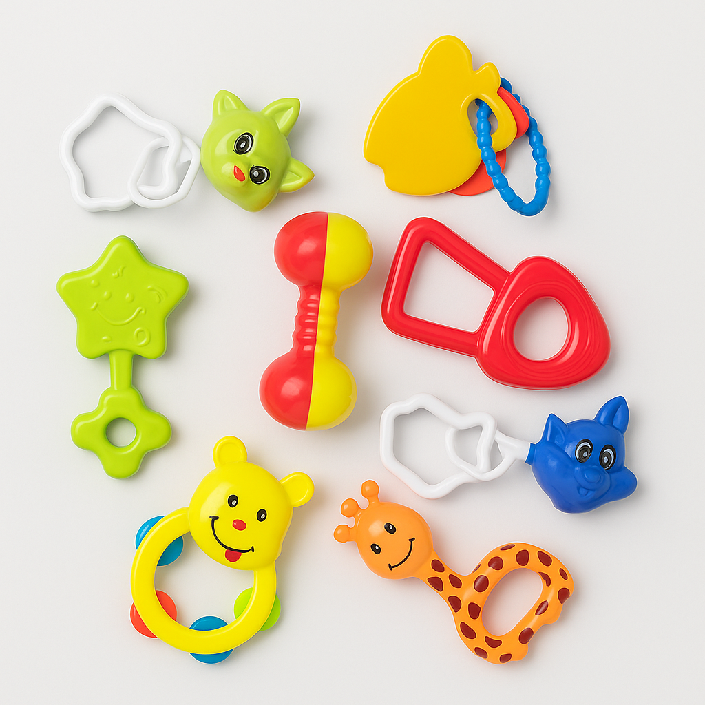 Baby Rattle Toy Set for Newborns (Pack of 8)