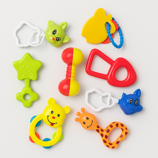 Baby Rattle Toy Set for Newborns (Pack of 8)