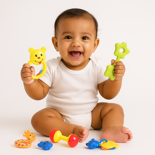 Baby Rattle Toy Set for Newborns (Pack of 8)