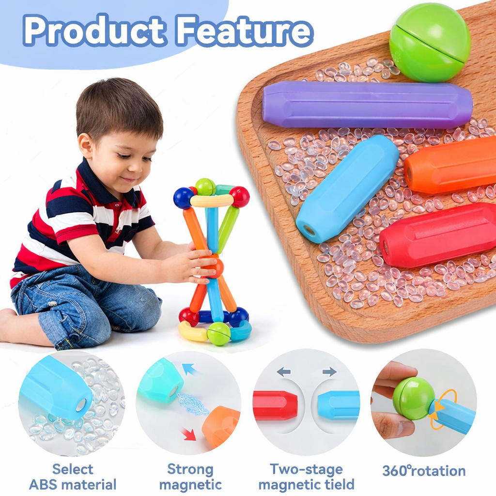 Magnetic Sticks & Balls Building Blocks Set