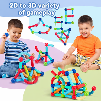 Magnetic Sticks & Balls Building Blocks Set
