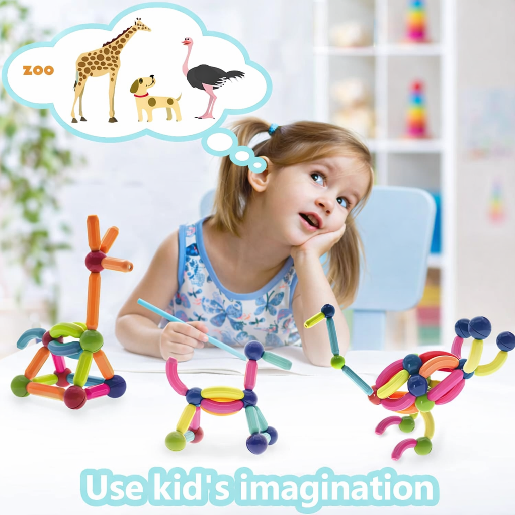 Magnetic Sticks & Balls Building Blocks Set