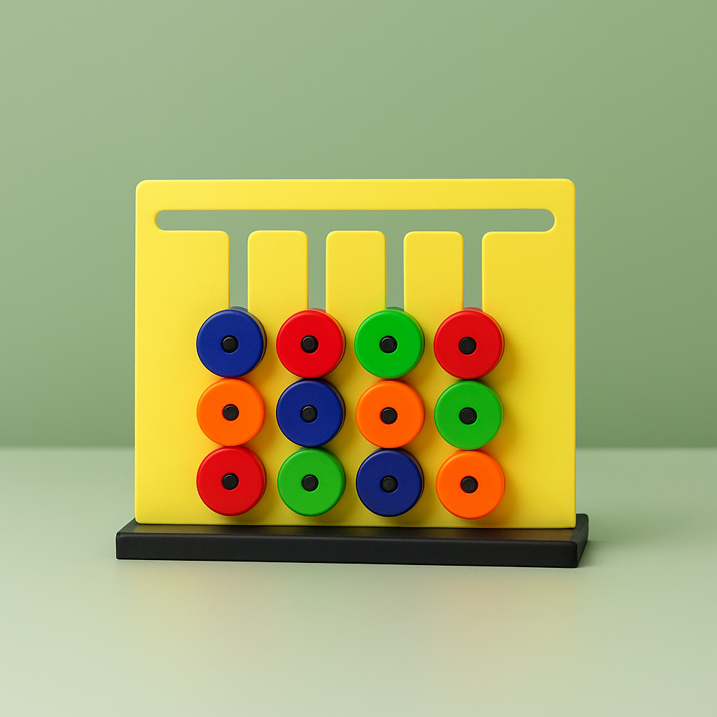 Montessori Color & Pattern Slide Puzzle Game for Kids