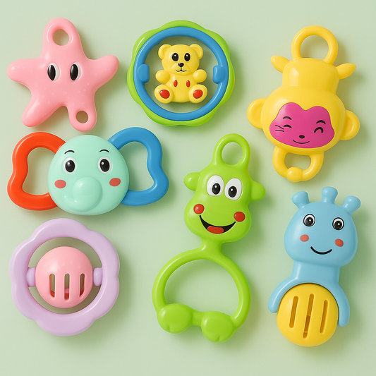 Baby Rattle Toy Set for Newborns (Pack of 8)
