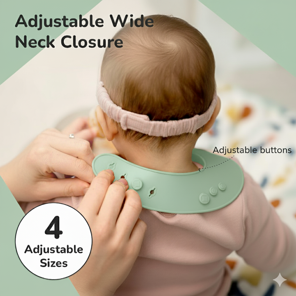 Adjustable Silicone Baby Bib