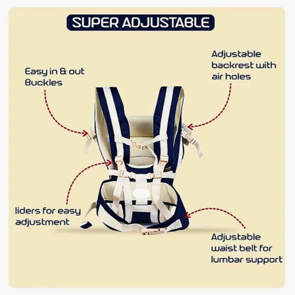 4-in-1 Adjustable Baby Carrier Bag with Safety Belt