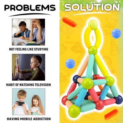 Magnetic Sticks & Balls Building Blocks Set