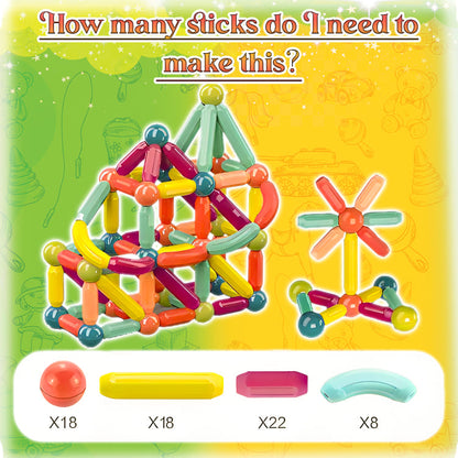 Magnetic Sticks & Balls Building Blocks Set