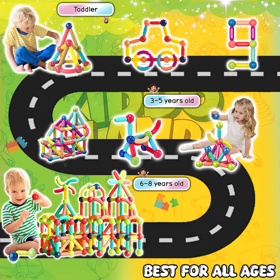 Magnetic Sticks & Balls Building Blocks Set